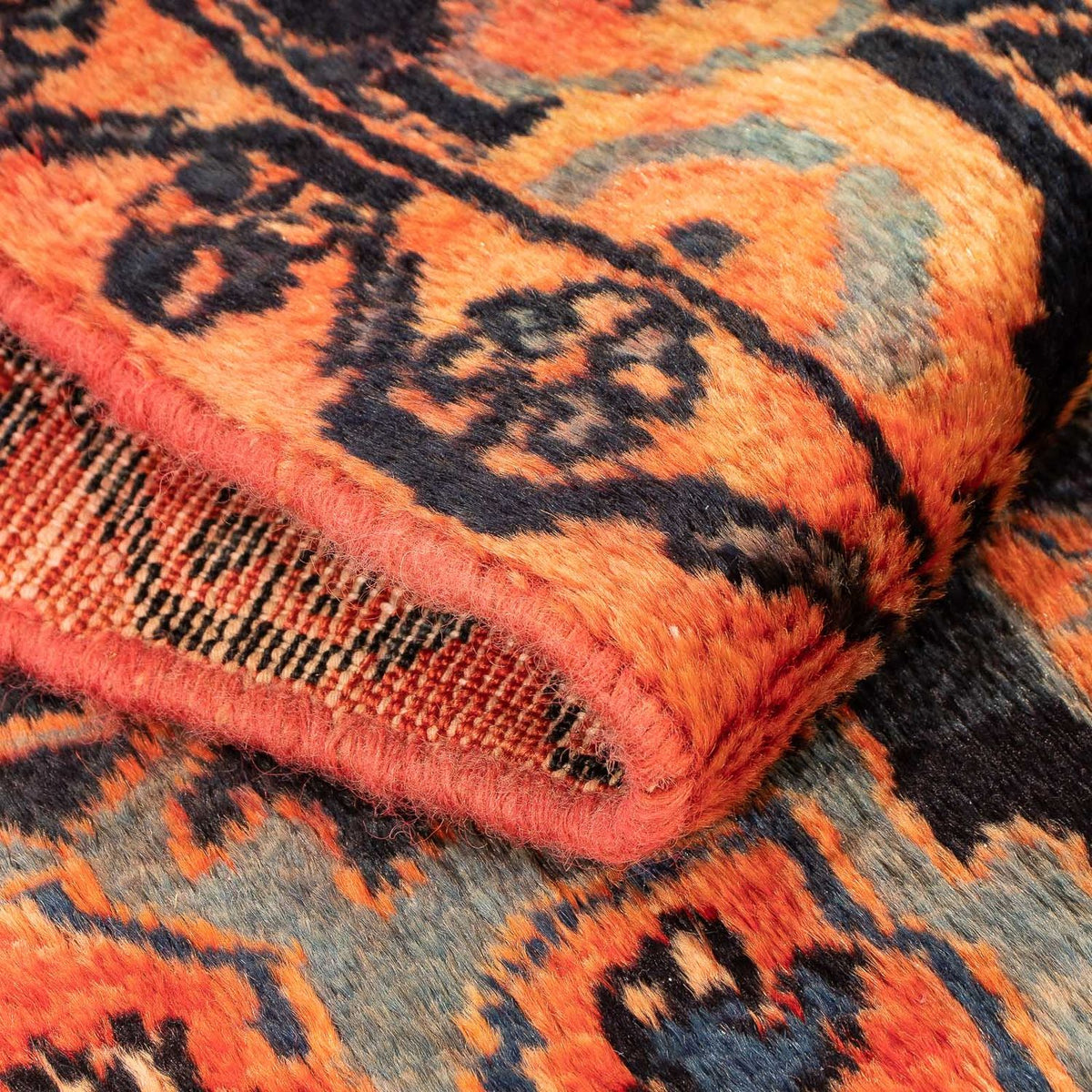 Persisk tæppe - Nomadisk - 110 x 83 cm - flerfarvet