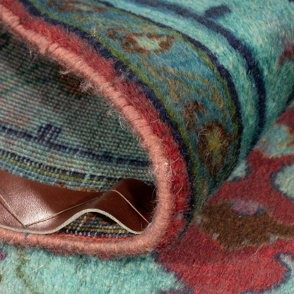 Persisk tæppe - Classic firkantet  - 105 x 104 cm - lyseblå