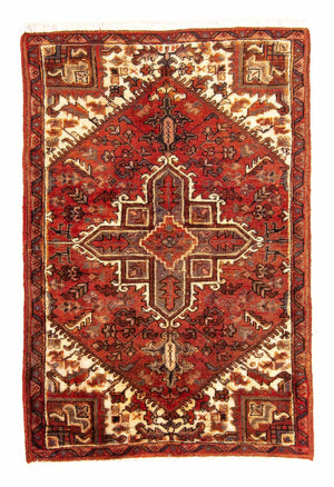 Persisk tæppe - Nomadisk - 132 x 84 cm - rust