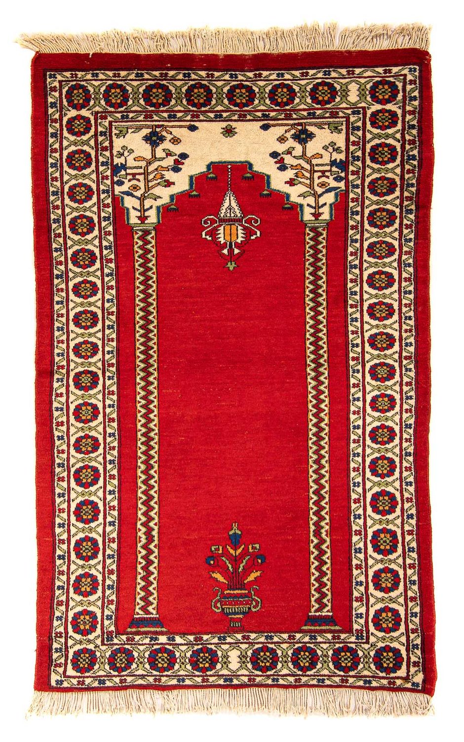 Afghansk tæppe - Bukhara - 158 x 94 cm - mørkerød