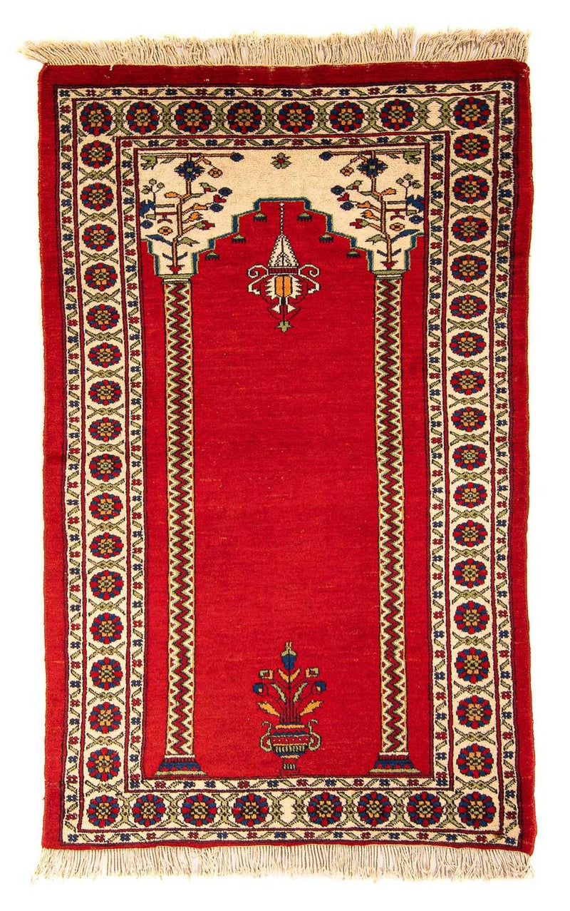 Afghansk tæppe - Bukhara - 158 x 94 cm - mørkerød
