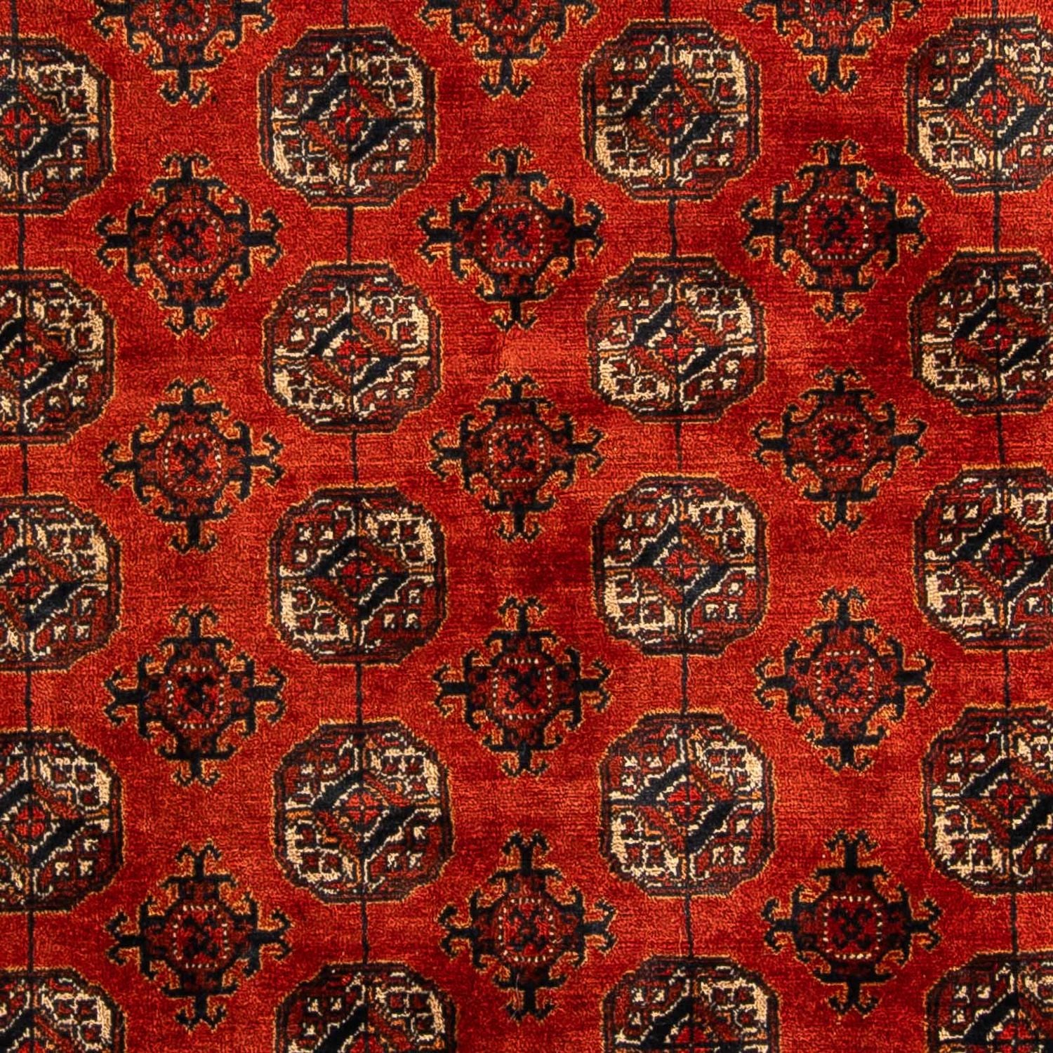 Afghansk tæppe - Bukhara - 199 x 124 cm - mørkerød