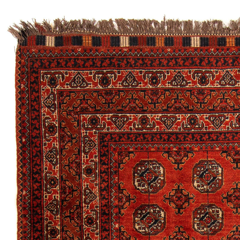 Afghansk tæppe - Bukhara - 199 x 124 cm - mørkerød