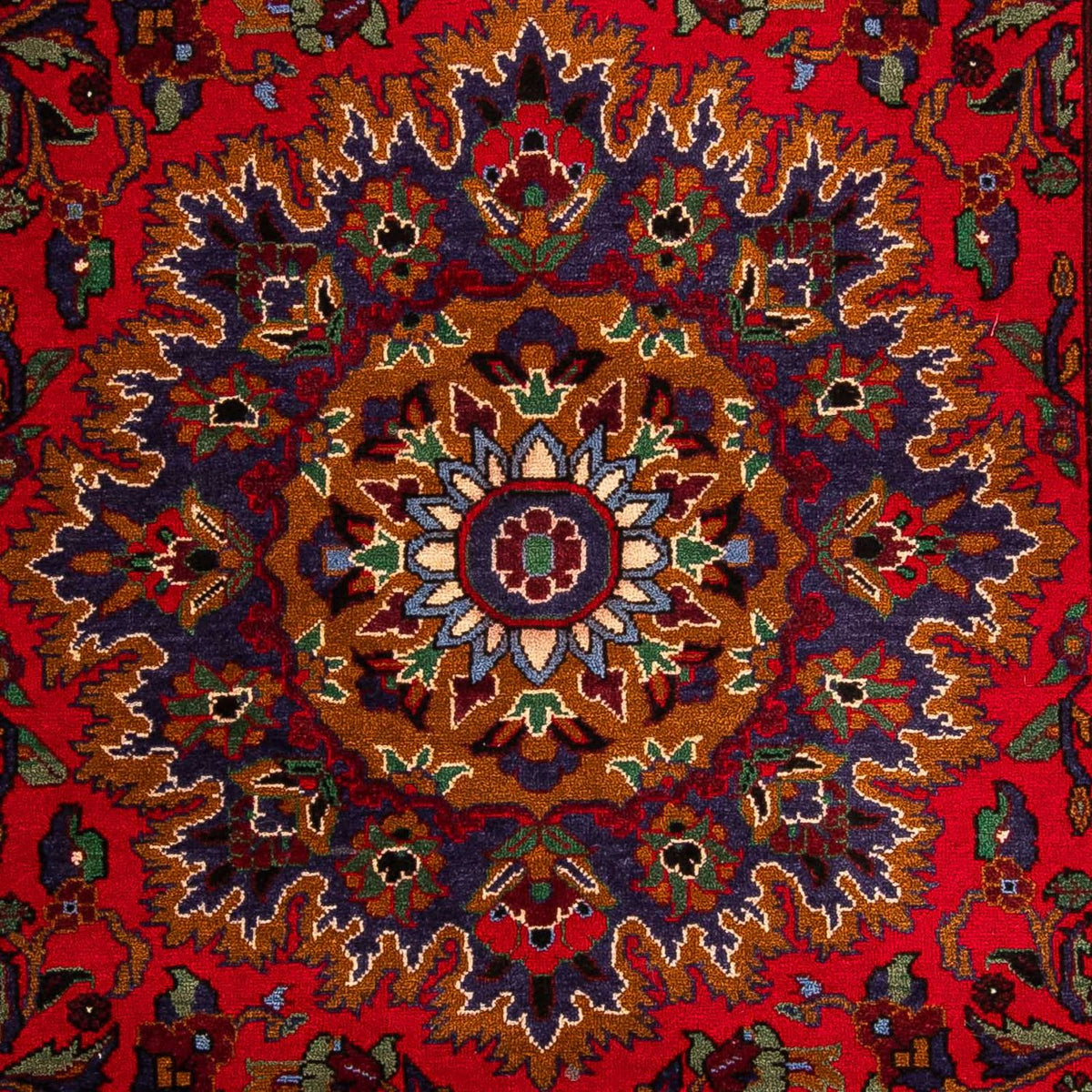 Løber Afghansk tæppe - 205 x 114 cm - mørkerød