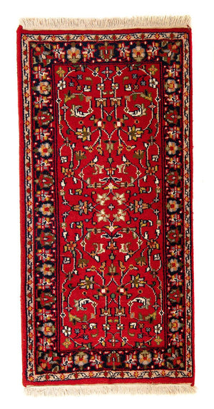 Orientalsk tæppe - Indus - 145 x 73 cm - mørkerød