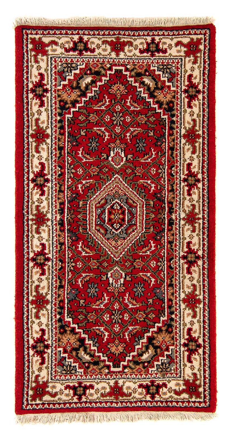 Orientalsk tæppe - Bijar - Indus - 141 x 71 cm - mørkerød