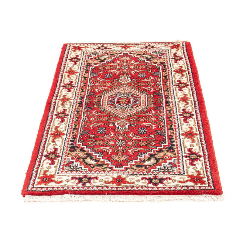 Orientalsk tæppe - Bijar - Indus - 141 x 71 cm - mørkerød