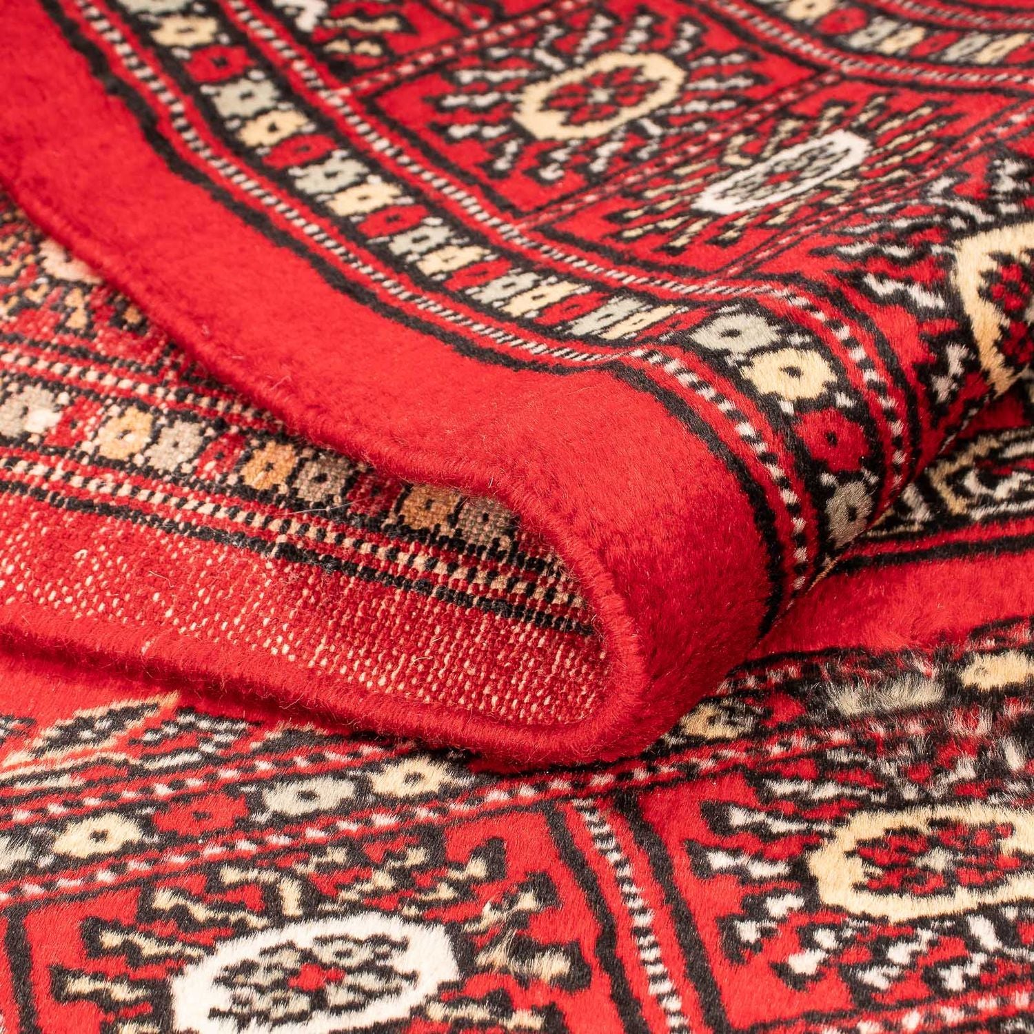 Pakistan Tæppe - 123 x 80 cm - mørkerød