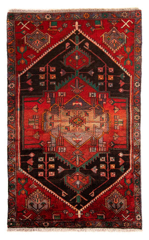 Persisk tæppe - Nomadisk - 177 x 108 cm - mørkerød