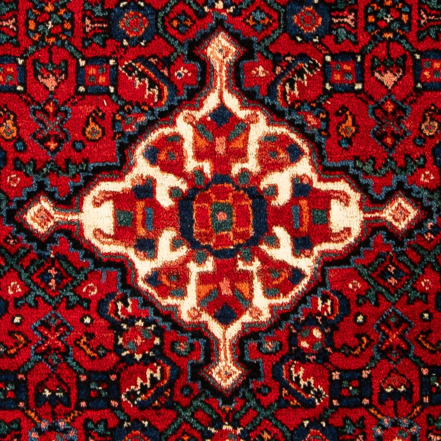 Persisk tæppe - Nomadisk - 159 x 113 cm - mørkerød