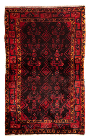 Persisk tæppe - Nomadisk - 170 x 109 cm - mørkerød
