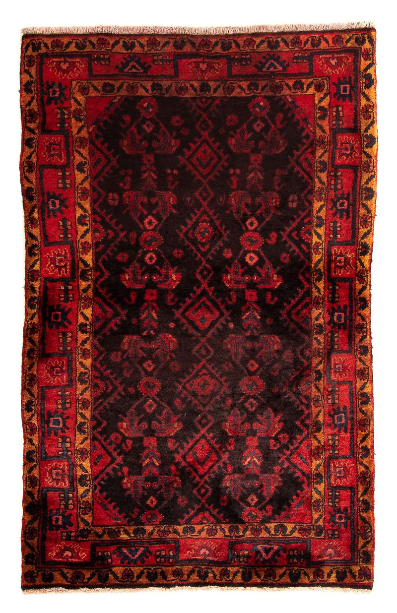 Persisk tæppe - Nomadisk - 170 x 109 cm - mørkerød