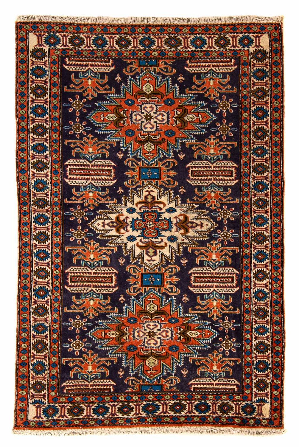 Persisk tæppe - Nomadisk - 170 x 112 cm - mørkeblå