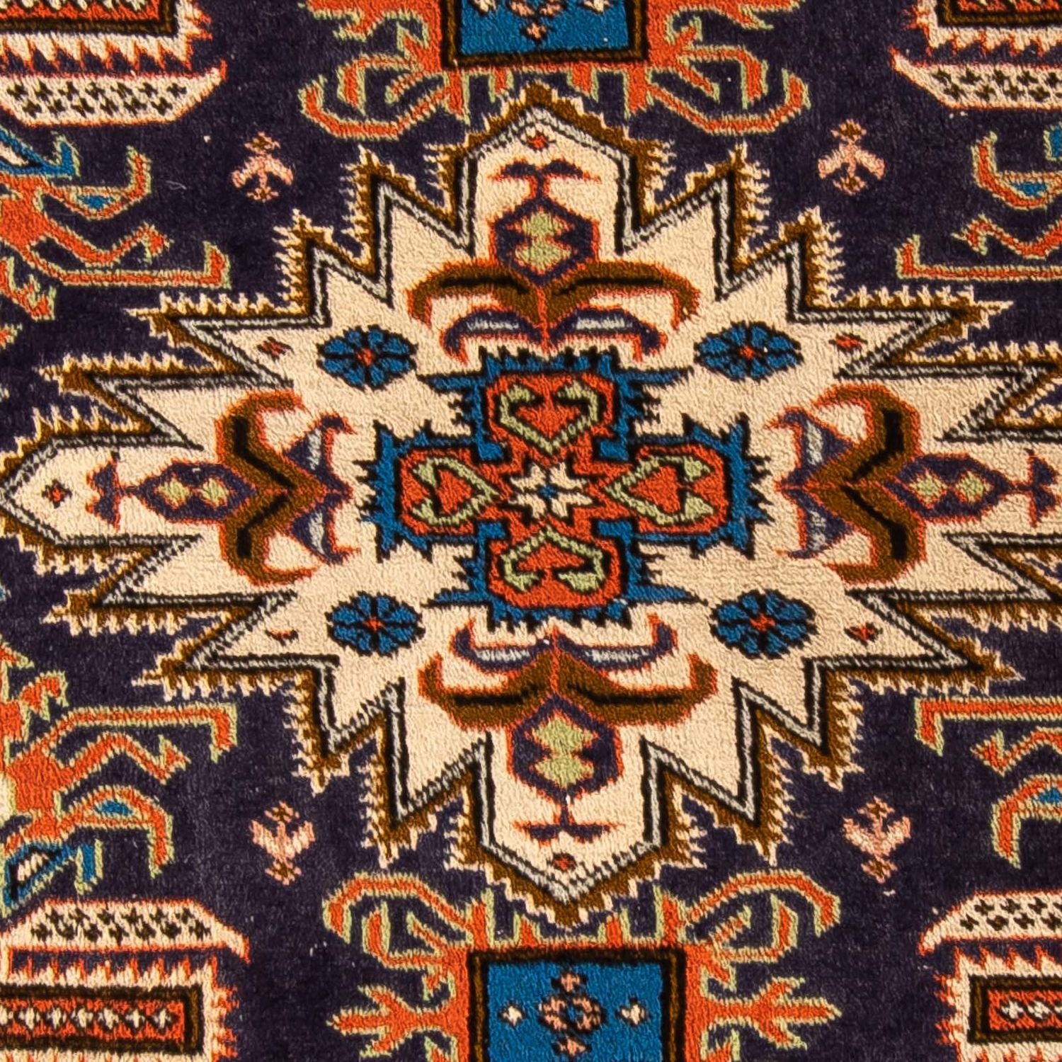 Persisk tæppe - Nomadisk - 170 x 112 cm - mørkeblå