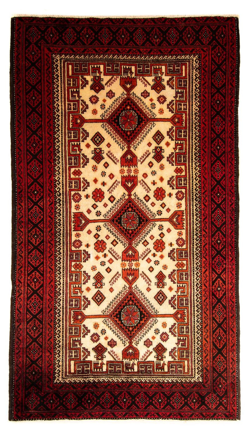 Baluch-tæppe - 183 x 107 cm - mørkerød