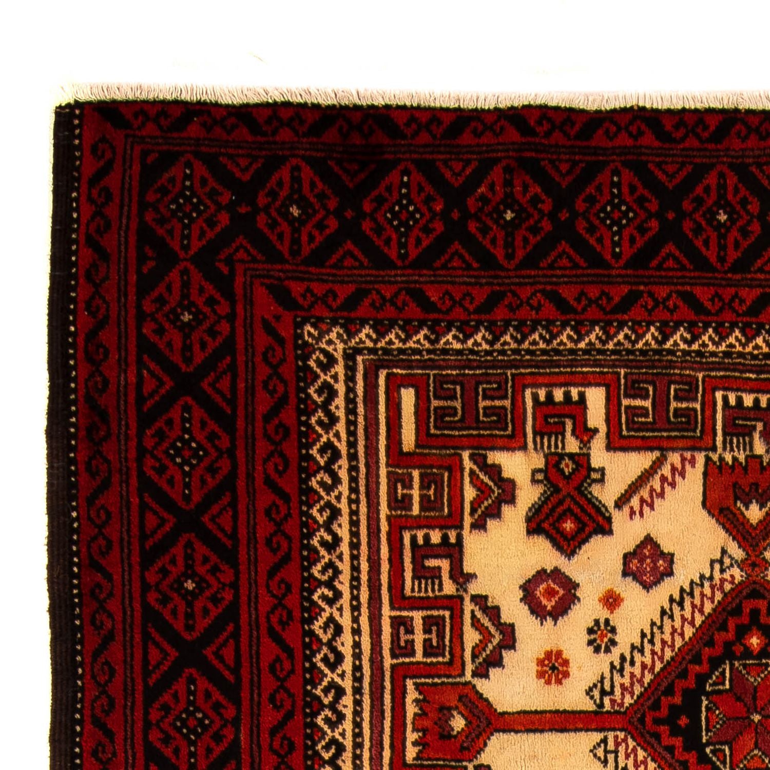 Baluch-tæppe - 183 x 107 cm - mørkerød