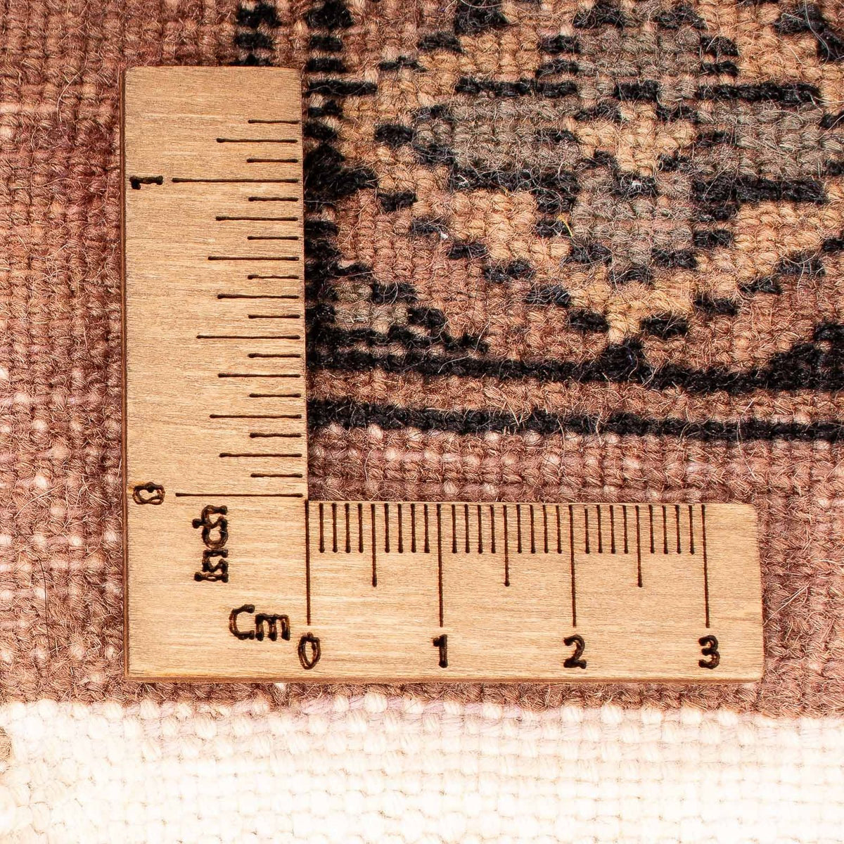 Pakistan Tæppe - 150 x 96 cm - mørkerød