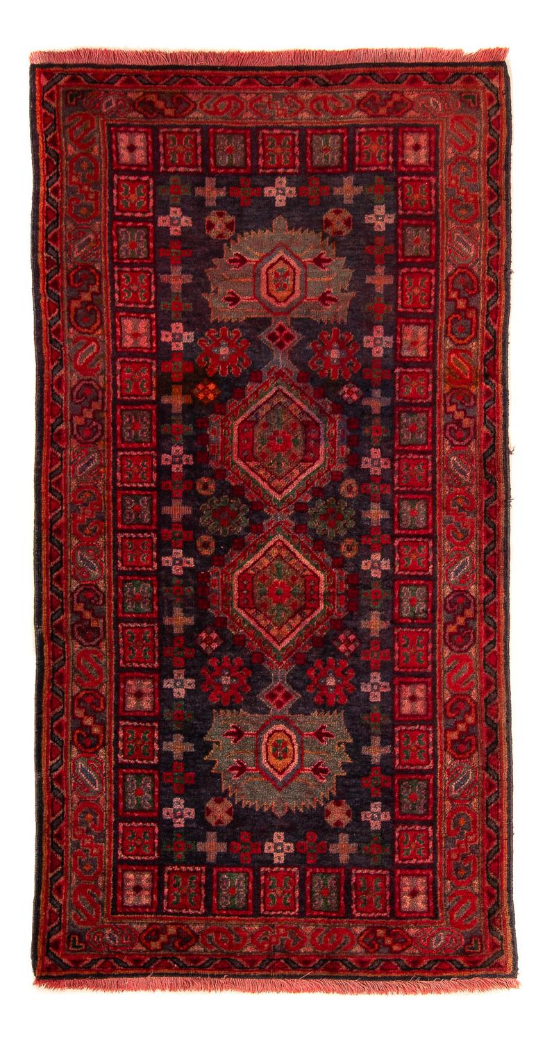 Baluch-tæppe - 154 x 78 cm - mørkerød
