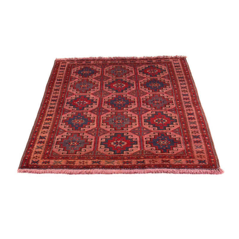 Baluch-tæppe - 131 x 104 cm - lysrød