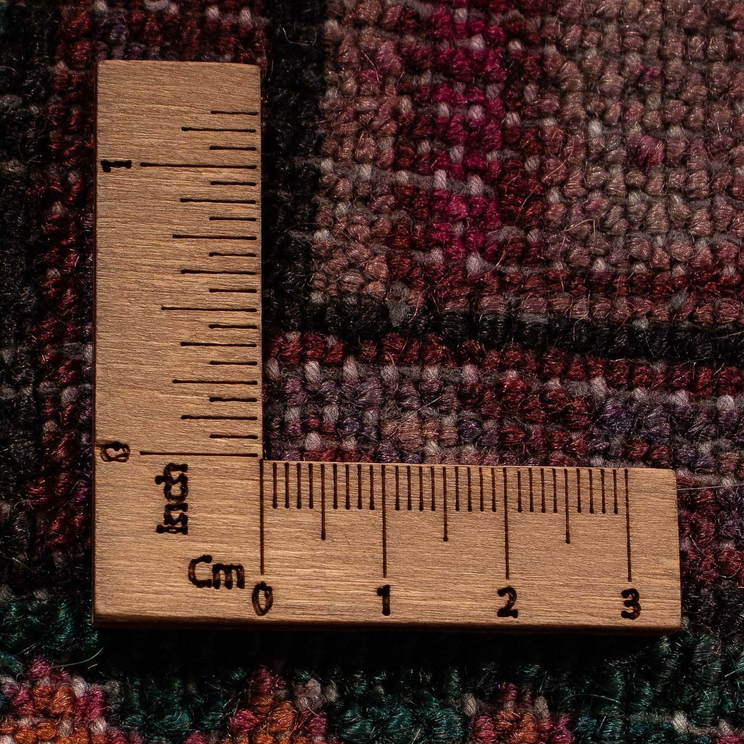 Persisk tæppe - Nomadisk - 175 x 115 cm - mørkerød