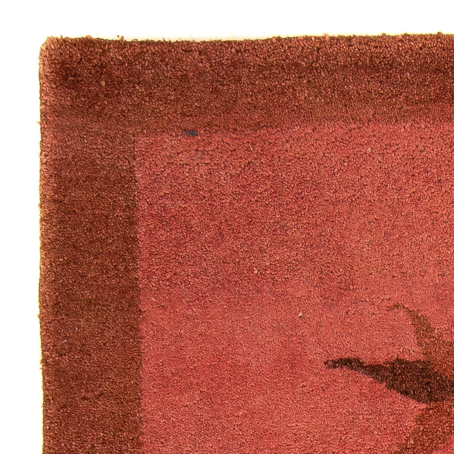 Gabbeh-tæppe - Indus - 165 x 109 cm - lysrød