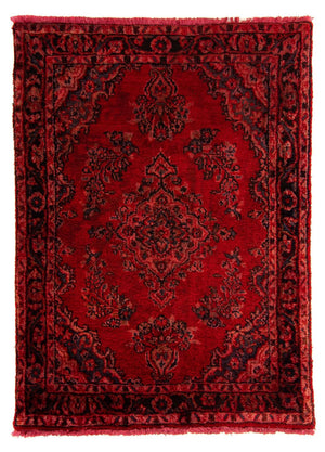 Persisk tæppe - Classic - 147 x 110 cm - mørkerød