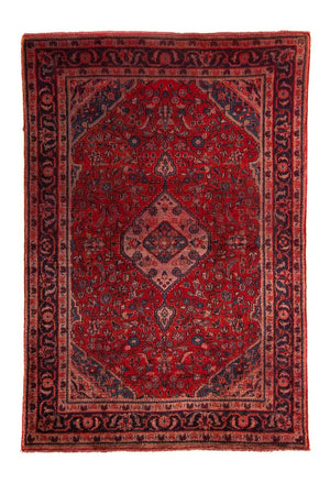 Persisk tæppe - Nomadisk - 150 x 107 cm - mørkerød