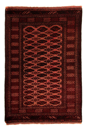 Afghansk tæppe - Bukhara - 150 x 103 cm - mørkerød