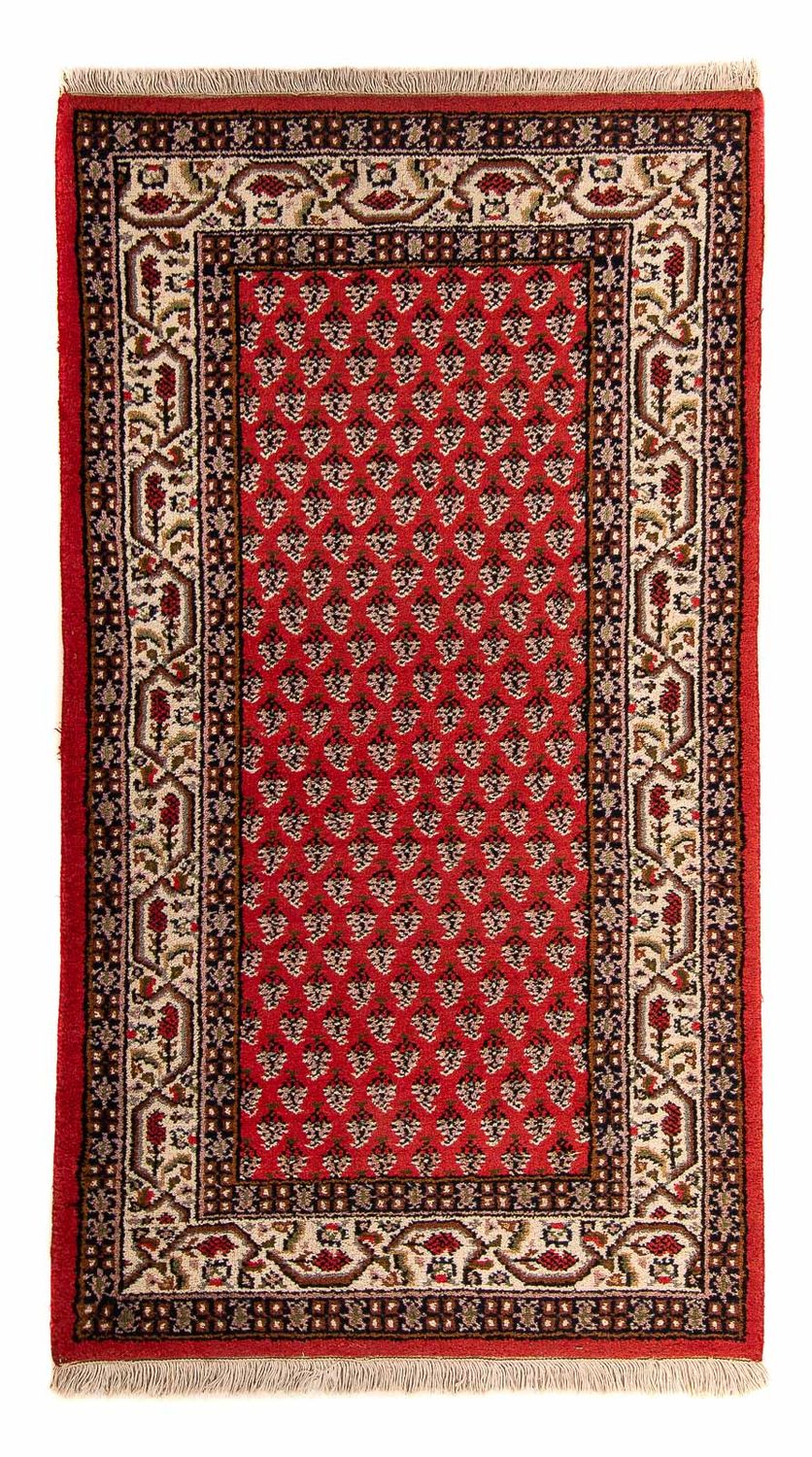 Orientalsk tæppe - Mir - Indus - 160 x 90 cm - mørkerød
