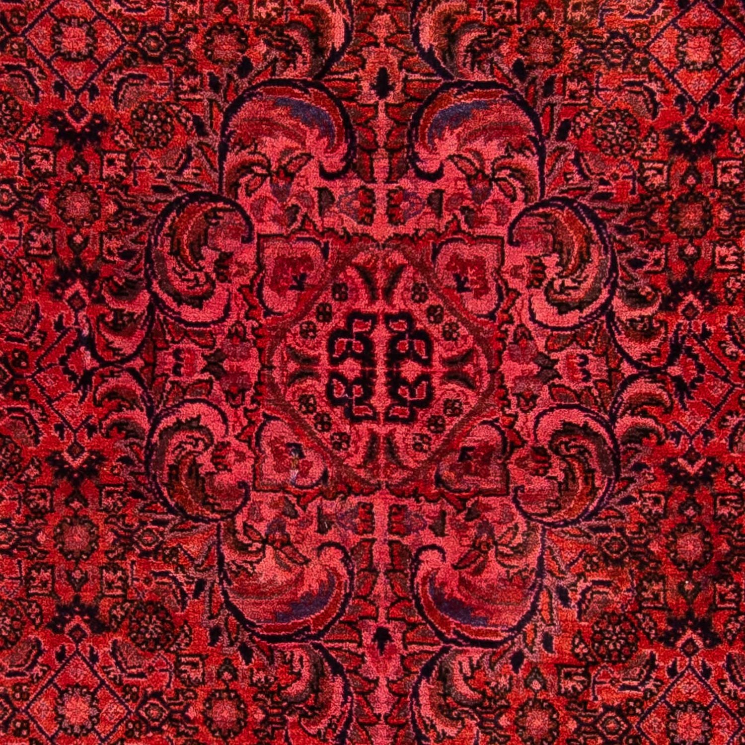 Persisk tæppe - Bijar - 176 x 113 cm - lysrød