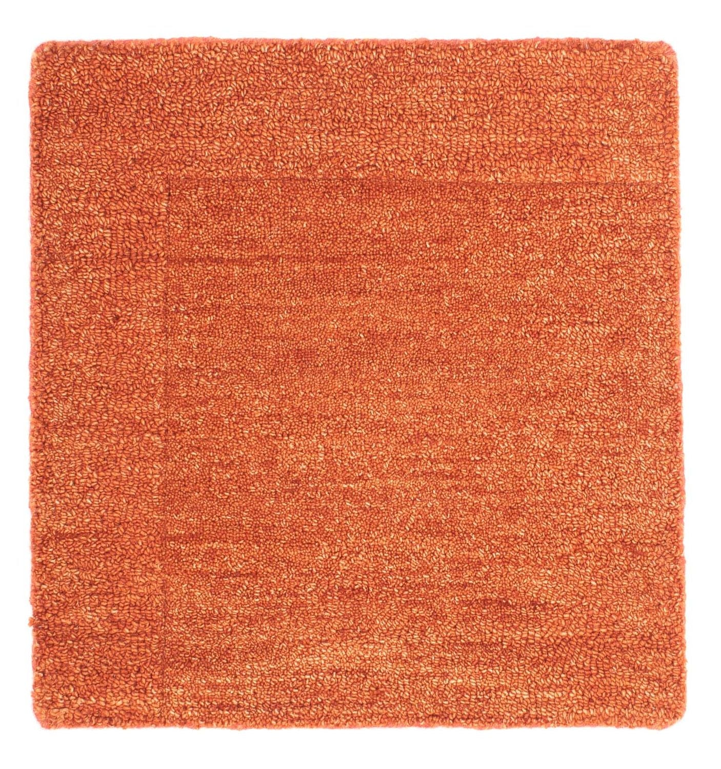 Uldtæppe firkantet  - 47 x 47 cm - orange