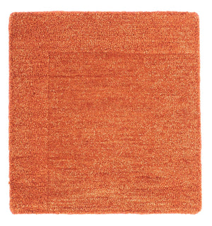 Uldtæppe firkantet  - 47 x 47 cm - orange