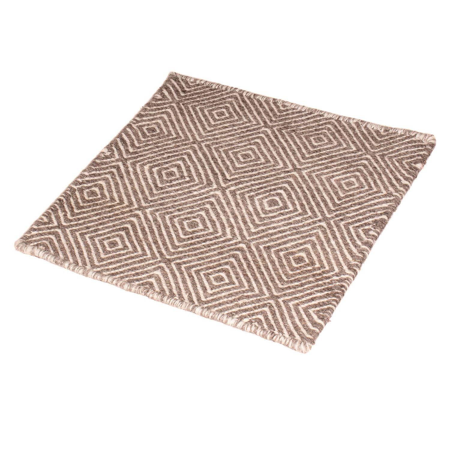 Kelim-tæppe - Trendy firkantet  - 45 x 45 cm - flerfarvet