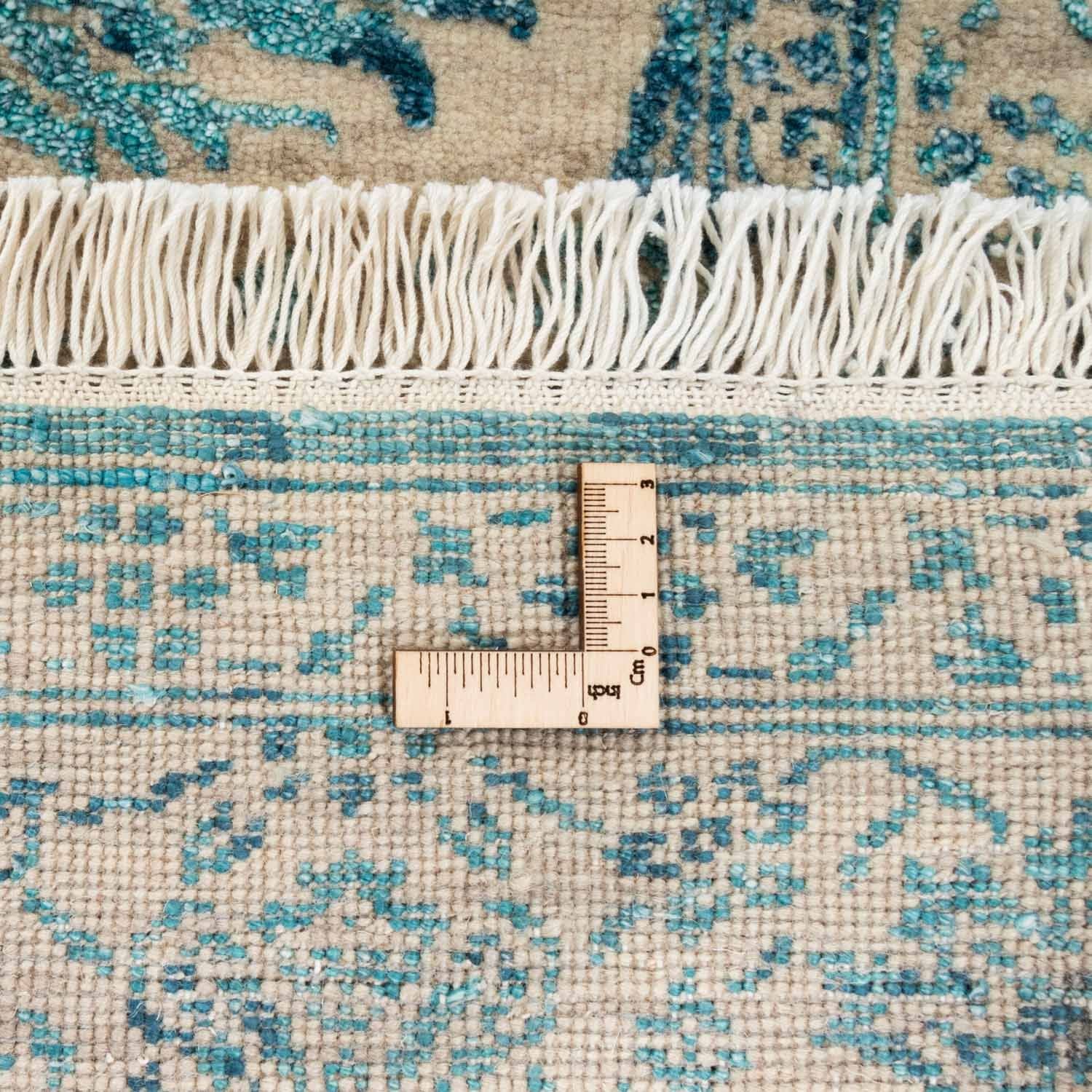 Designer tæppe - 188 x 136 cm - turkis