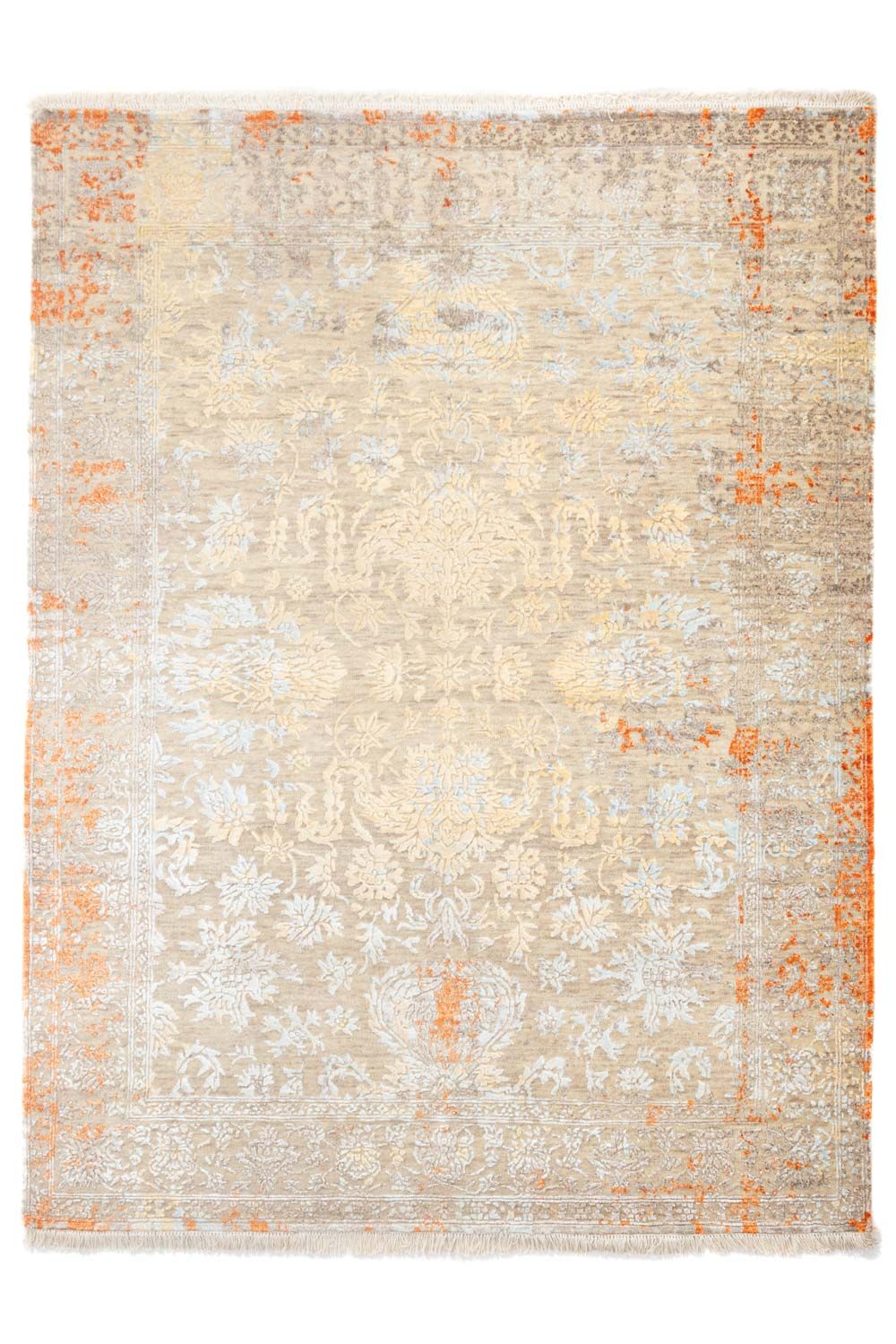 Designer tæppe - 203 x 153 cm - flerfarvet