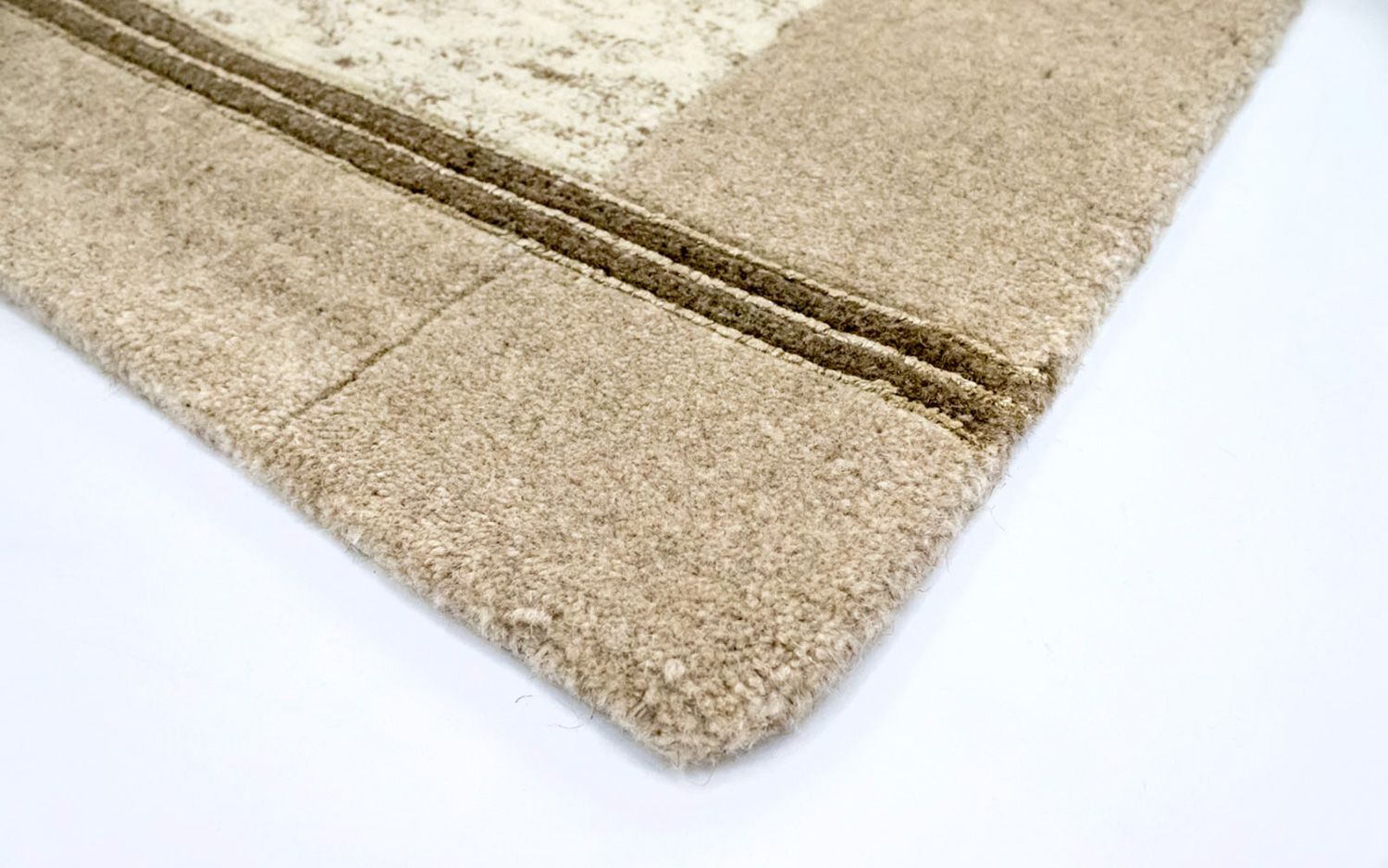 Nepal Tæppe - 176 x 127 cm - beige