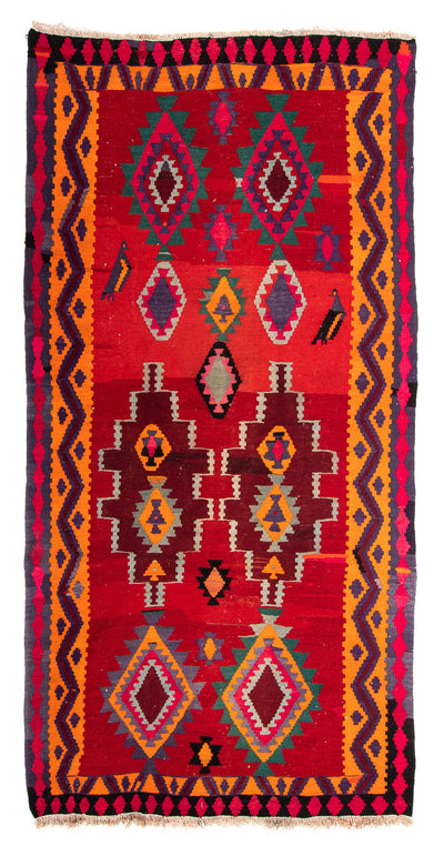 Antikt kilim Tæppe 155x280cm