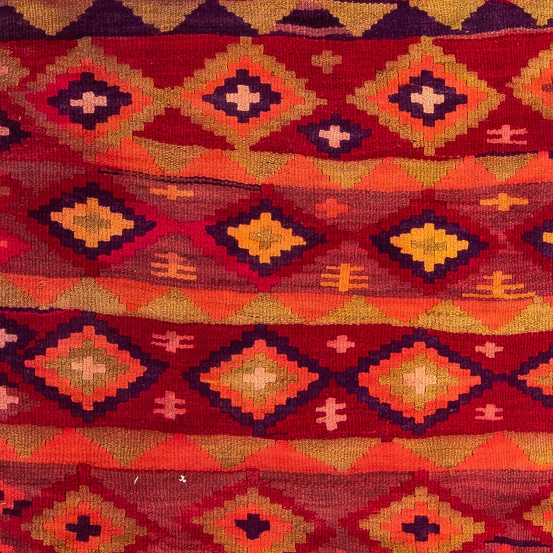 Løber Kelim-tæppe - gammelt - 285 x 145 cm - flerfarvet