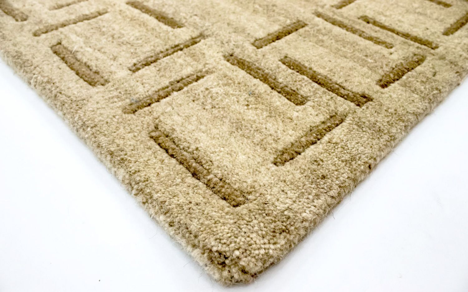 Nepal Tæppe - 187 x 124 cm - beige