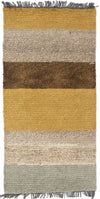 Nepal Tæppe 70x140cm - Uldtæppe - Rektangulær / Flerfarvet / 70 x 140 cm Rektangulær