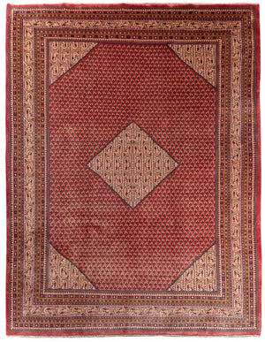 Persisk tæppe - Mir - 320 x 220 cm - rød