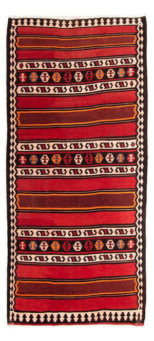 Løber Kelim-tæppe - gammelt - 330 x 150 cm - flerfarvet