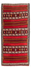 Løber Kelim-tæppe - gammelt - 330 x 150 cm - flerfarvet