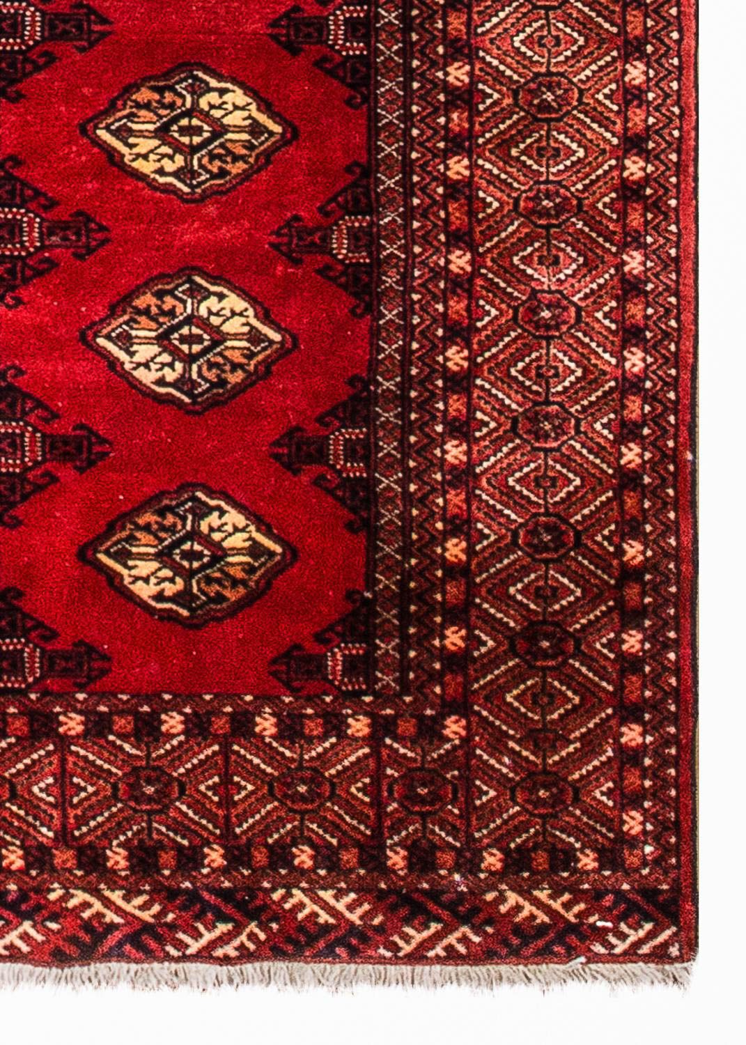 Turkaman-tæppe 369x106cm - Persisk tæppe