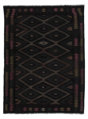 Kelim Carpet - Splash - 230 x 168 cm - flerfarvet