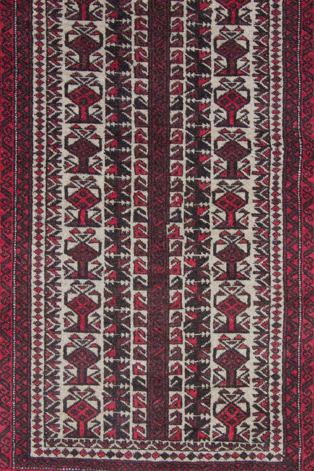 Baluch-tæppe - 146 x 94 cm - rød