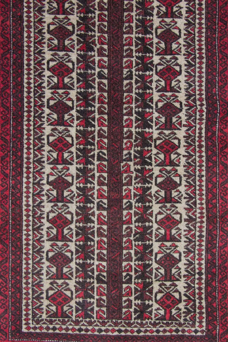 Baluch-tæppe - 146 x 94 cm - rød