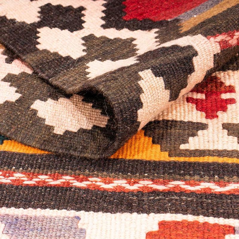 Løber Kelim-tæppe - gammelt - 300 x 160 cm - flerfarvet