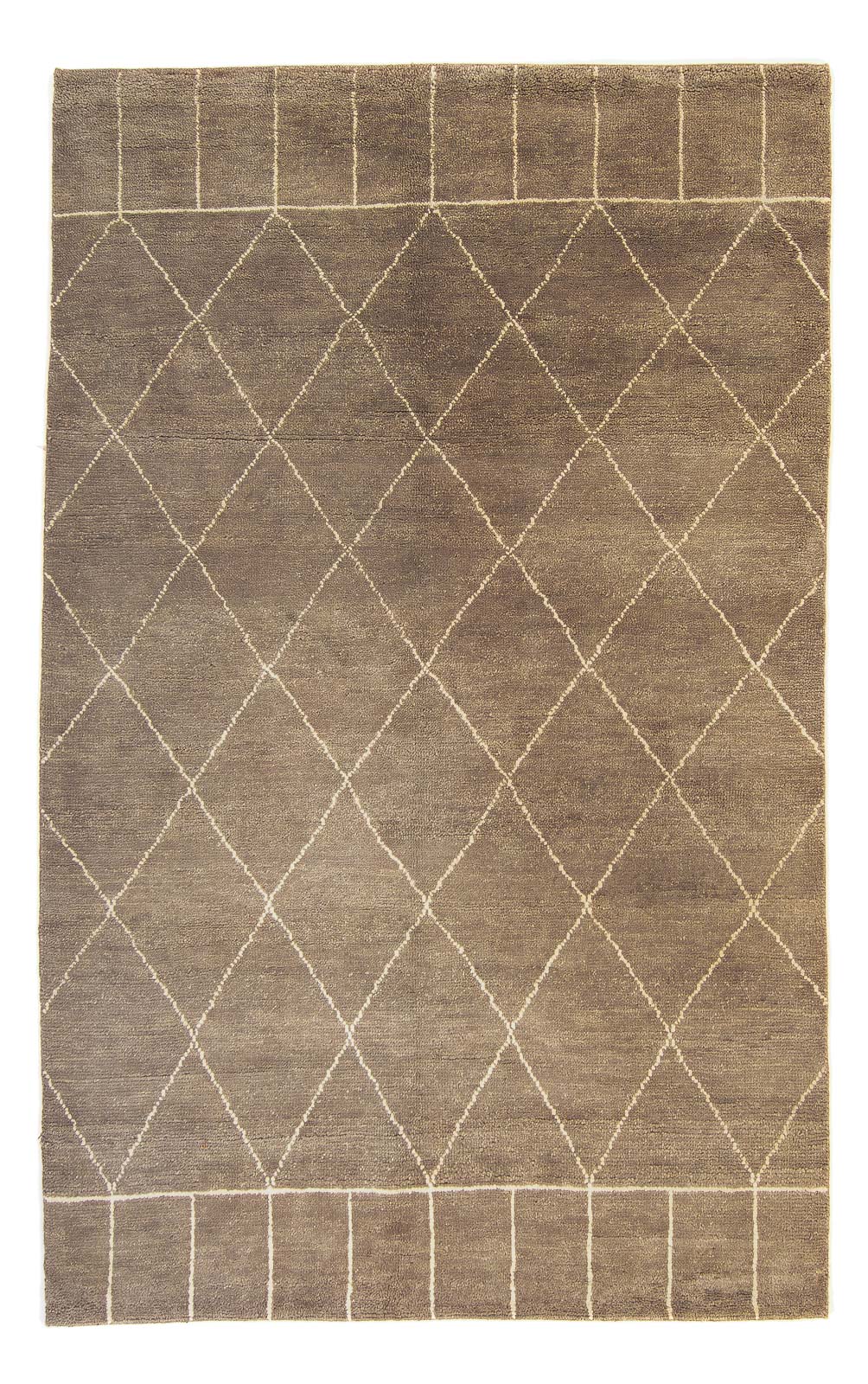 Designer tæppe - 240 x 160 cm - mørkebrun