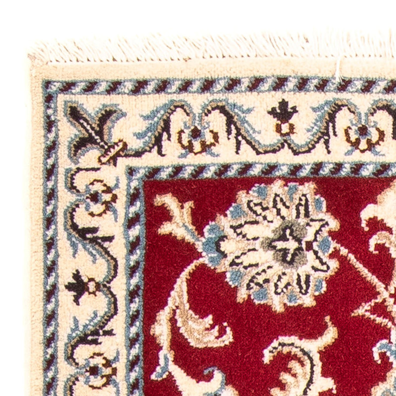 Persisk tæppe - Nain - Royal - 100 x 60 cm - mørkerød